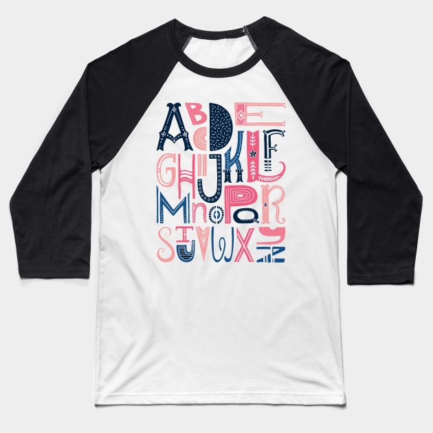 Alphabet Baseball T-Shirt by Favete